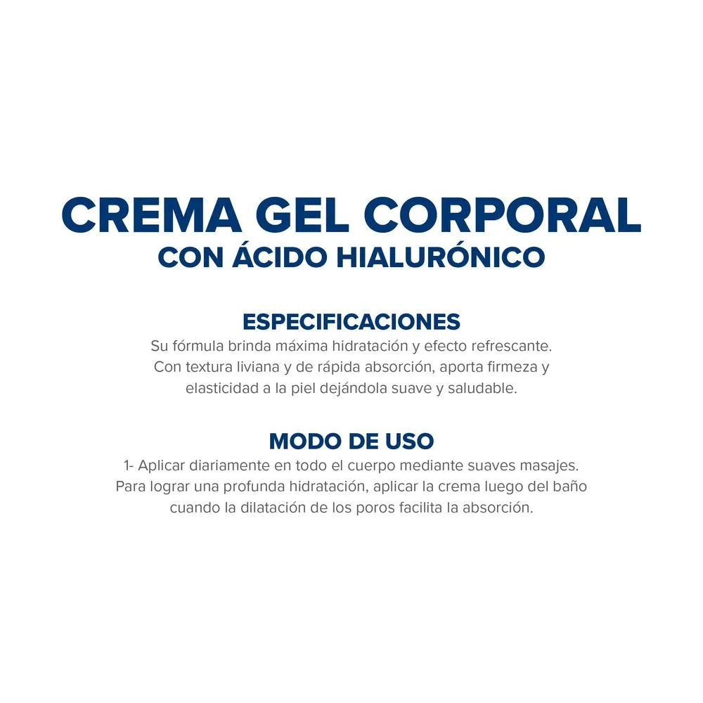 Dermaglós Crema Gel Ultra Hidratación Con Ácido Hialurónico