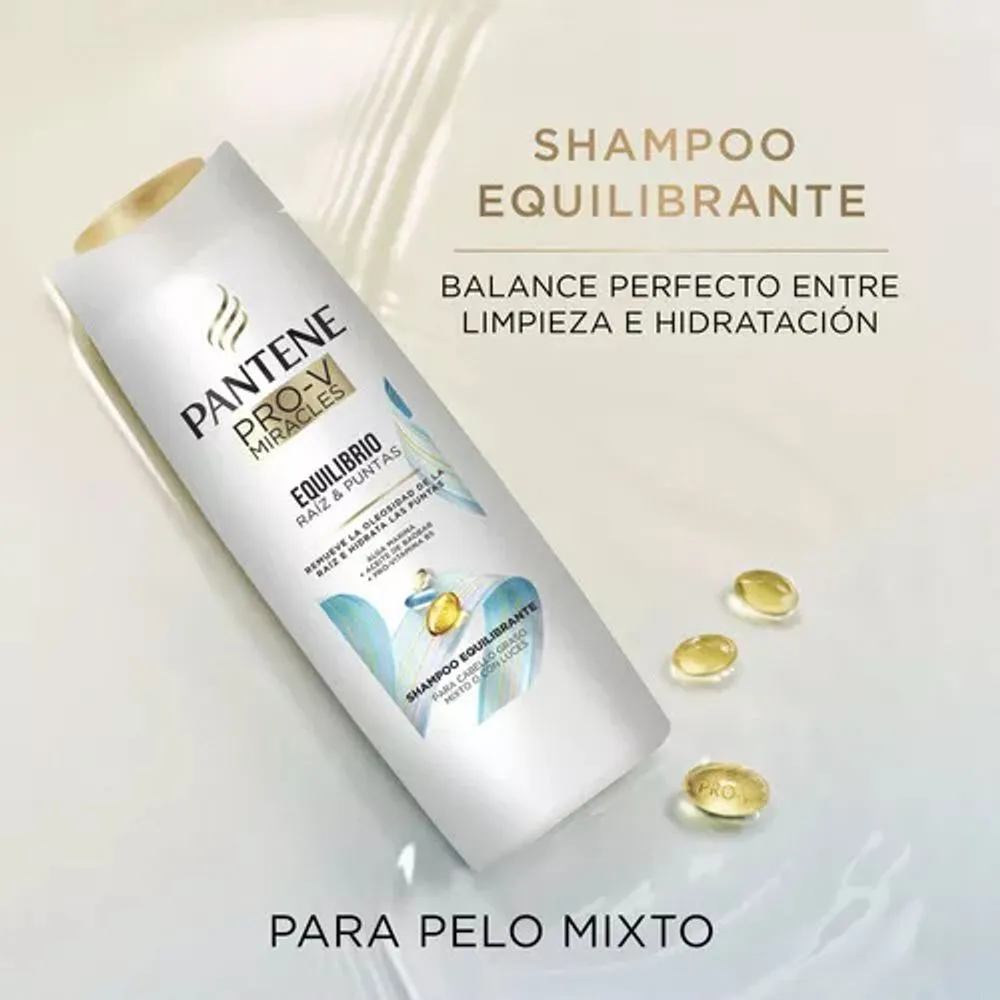 Pantene Shampoo Pro-V Miracles Equilibrio Raíz y Puntas