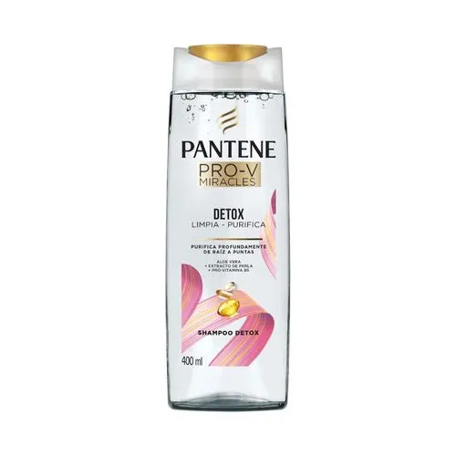 Pantene Shampoo Pro-V Miracles Detox Limpia y Purifica