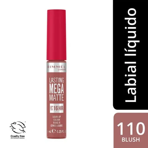 Rimmel Labial Líquido Lasting Mega Matte