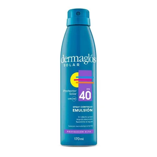 Dermaglós Protector Solar en Spray Continuo Emulsión FPS 40
