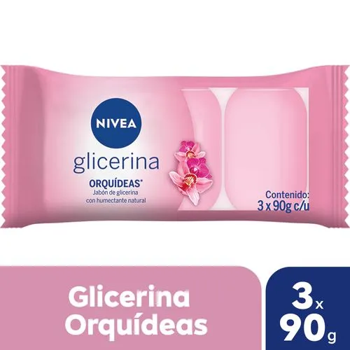 Nivea Jabón humectante con glicerina NIVEA Orquídeas para todo tipo de piel