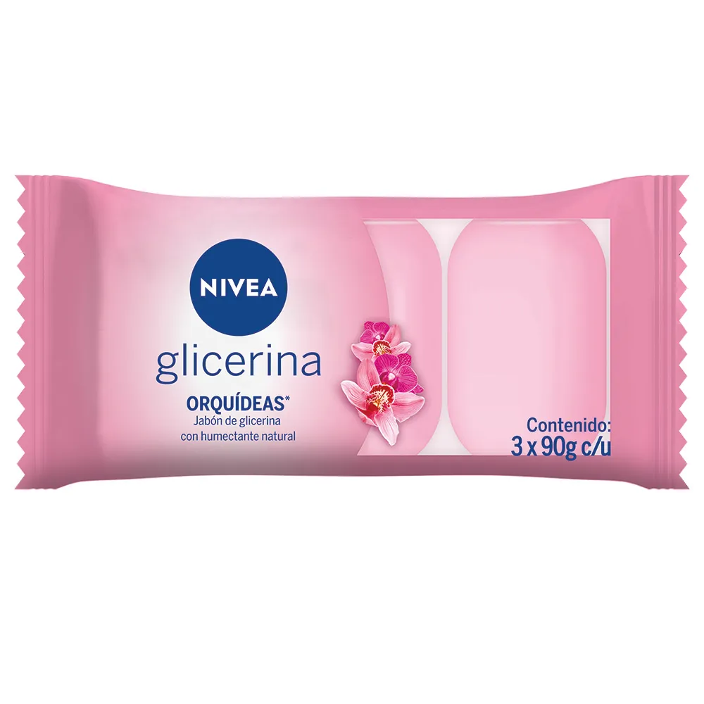 Nivea Jabón humectante con glicerina NIVEA Orquídeas para todo tipo de piel