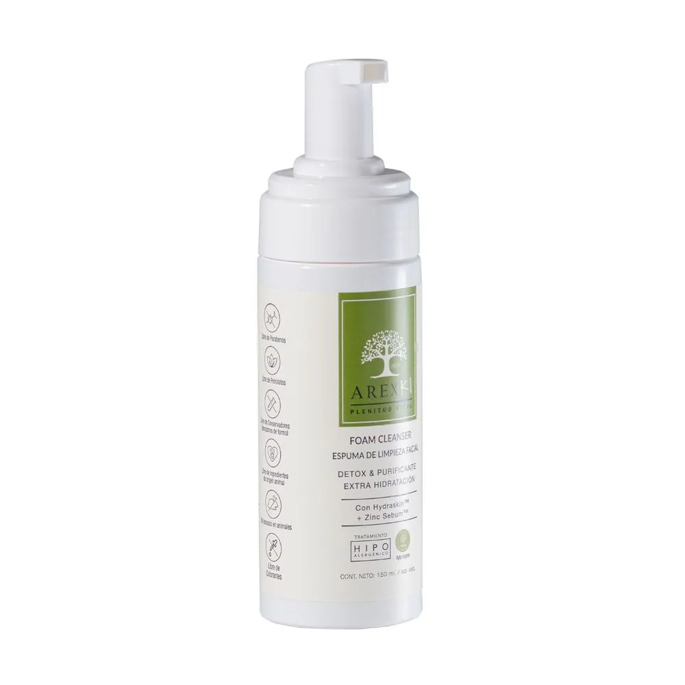 Arex Espuma De Limpieza Facial Detox Purificante