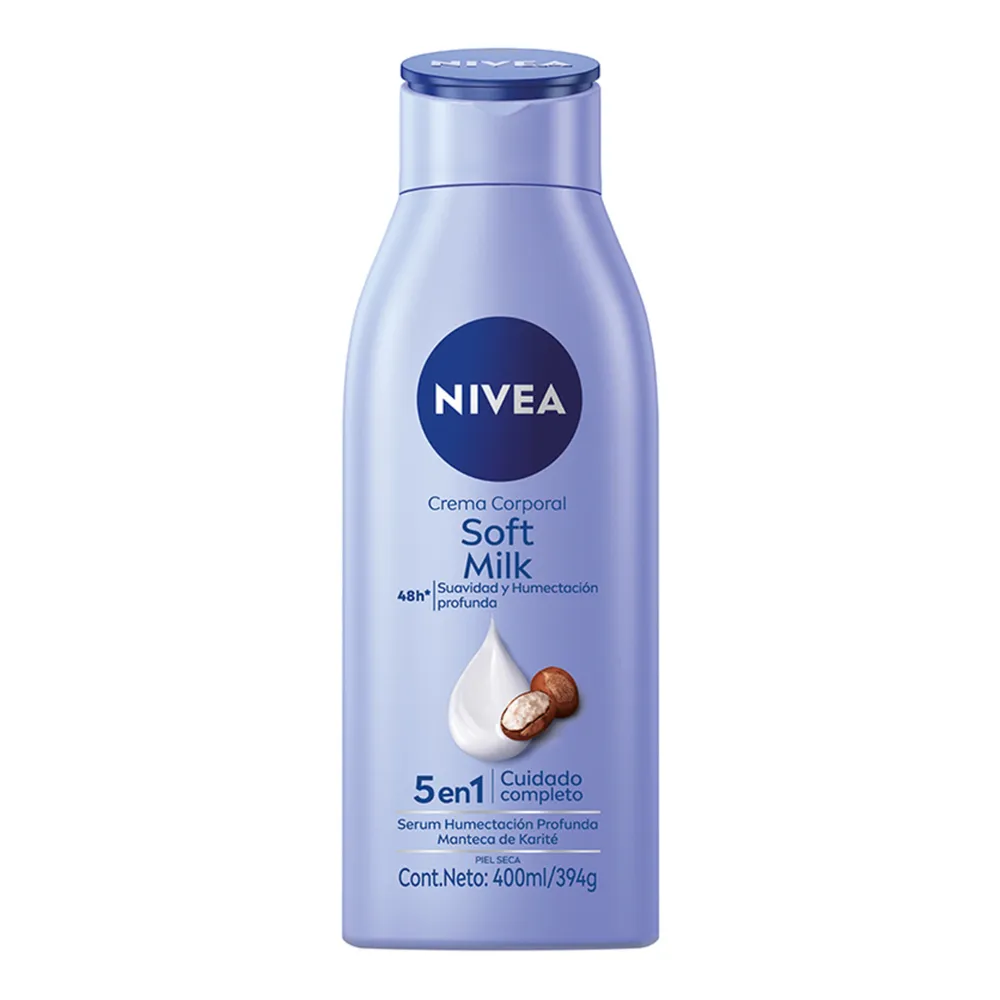 Nivea Crema corporal NIVEA Soft Milk 5 en 1 Piel seca 400 ml