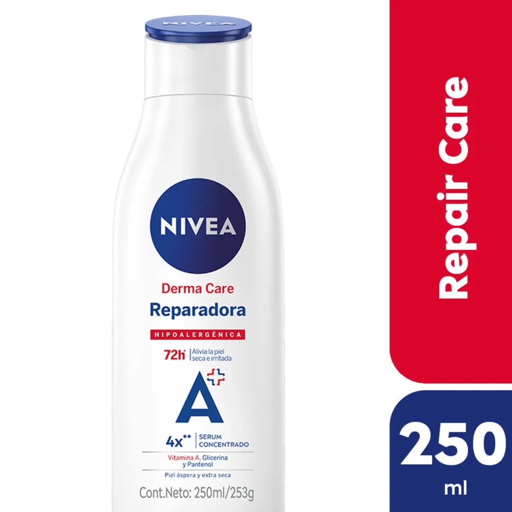 Nivea Crema Corporal Hipoalergénica Derma Care Reparadora Piel Extra Seca