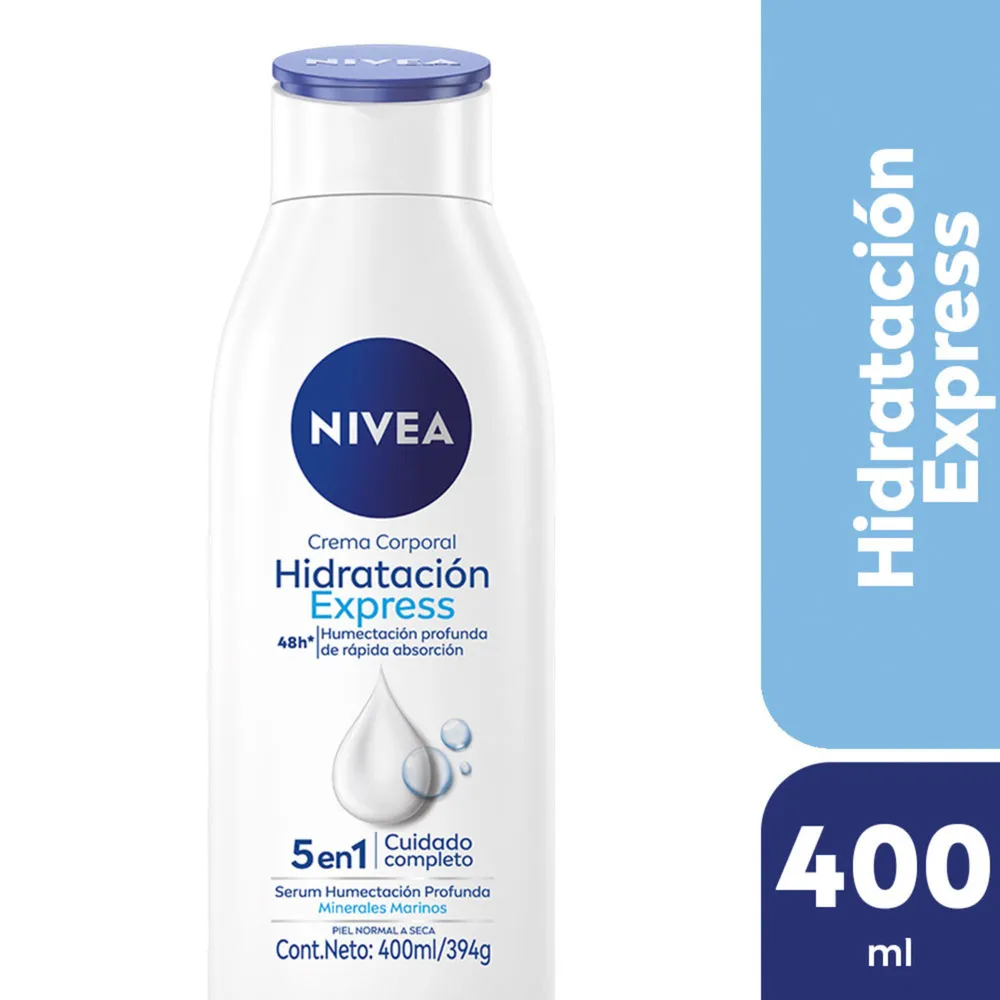 Nivea Crema Corporal Hidratación Express Humectación Profunda Piel Normal A Seca