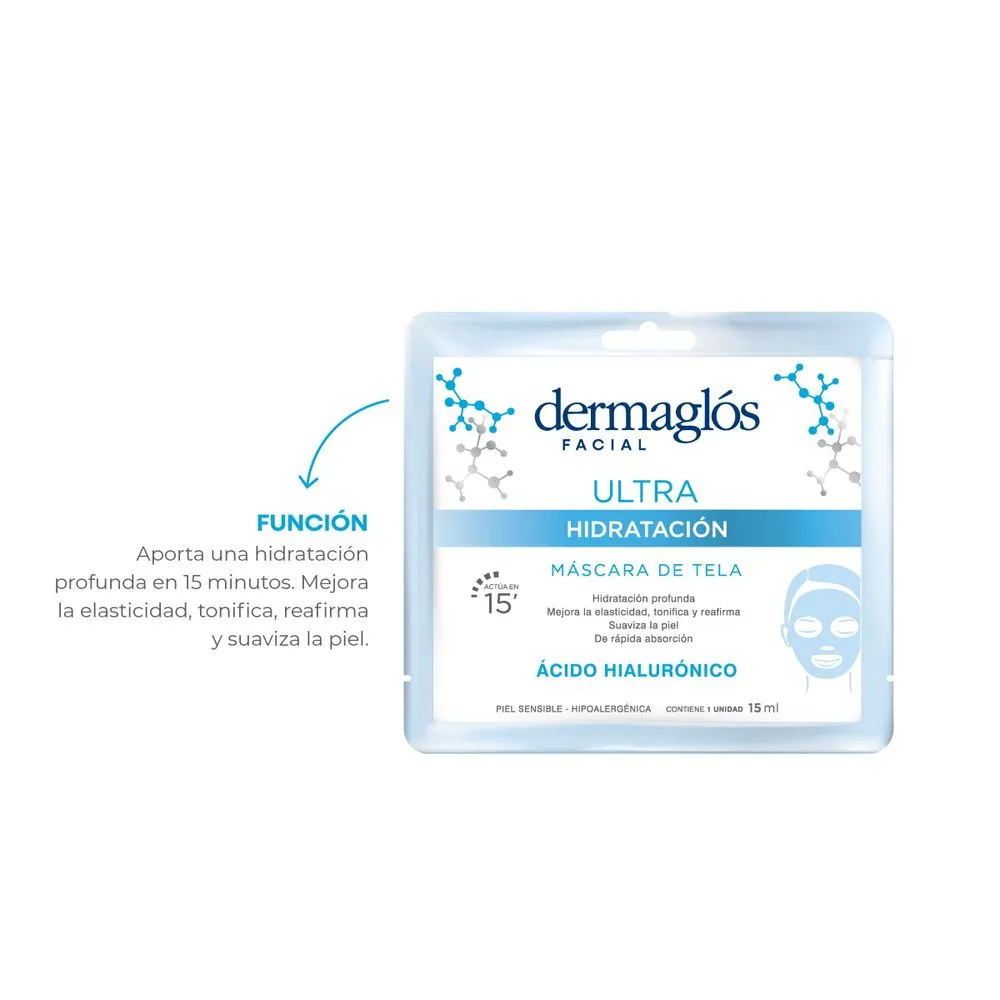Dermaglós Mascarilla de Tela Ultra Hidratación