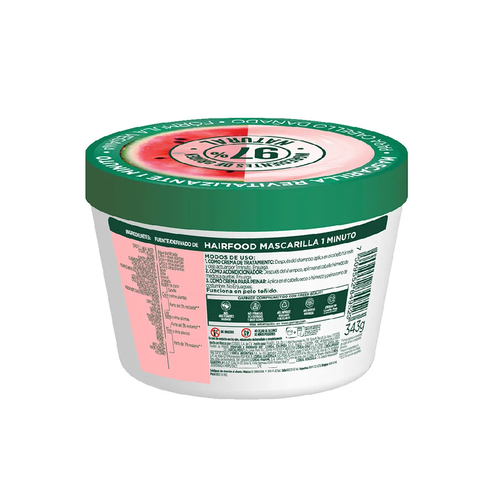 Fructis Mascarilla Hair Food Sandía