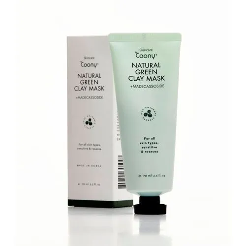 Coony Mascarilla Facial Natural Green Clay Con Arcilla De Madecassoside