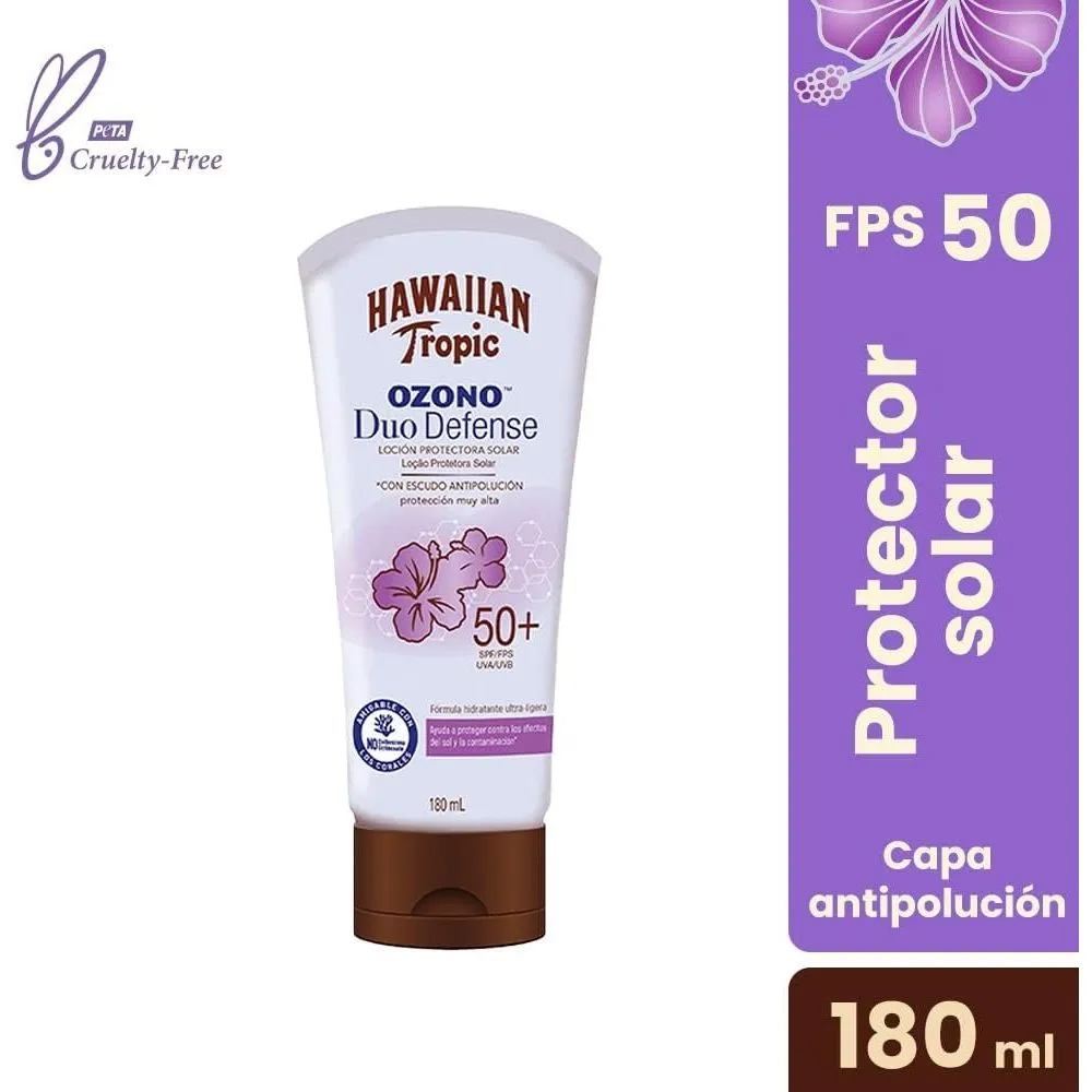 Hawaiian Tropic Protector Solar Ozono Duo Defense FPS +50