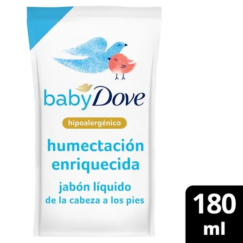 Dove Jabón Líquido Corporal Baby Humectación Enriquecida Refill