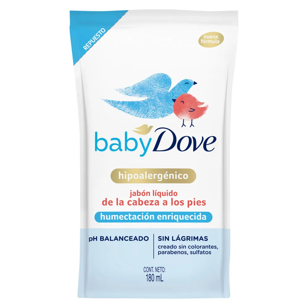 Dove Jabón Líquido Corporal Baby Humectación Enriquecida Refill