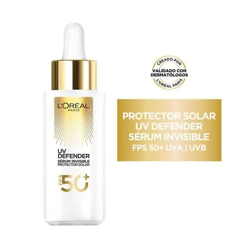 L'Oréal París Protector Solar UV Defender Sérum Invisible FPS 50+