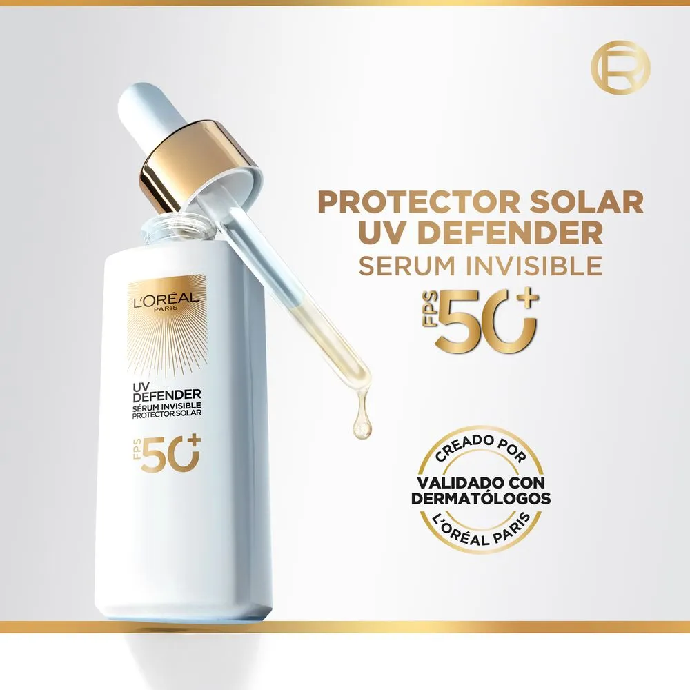 L'Oréal París Protector Solar UV Defender Sérum Invisible FPS 50+