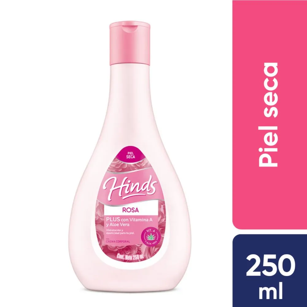 Hinds Crema Corporal Rosa Plus Con Vitamina A y Aloe Vera