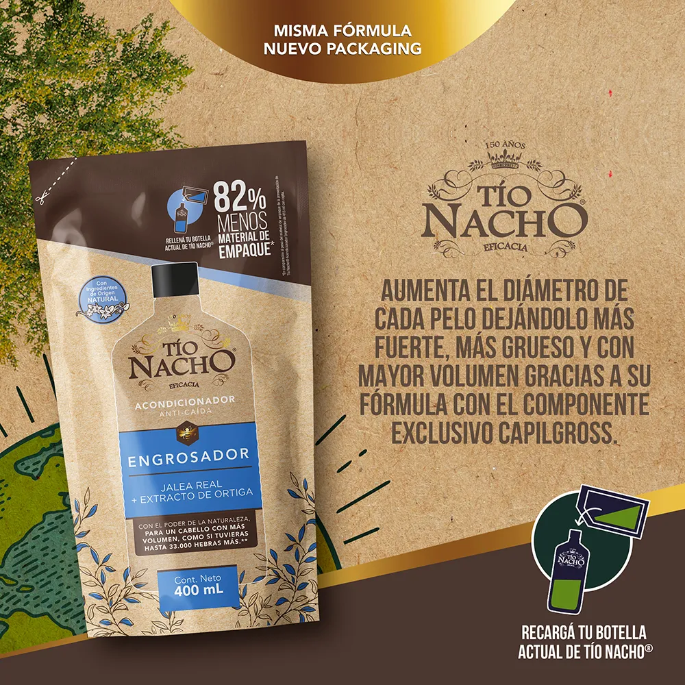 Tío Nacho Acondicionador Engrosador Recarga