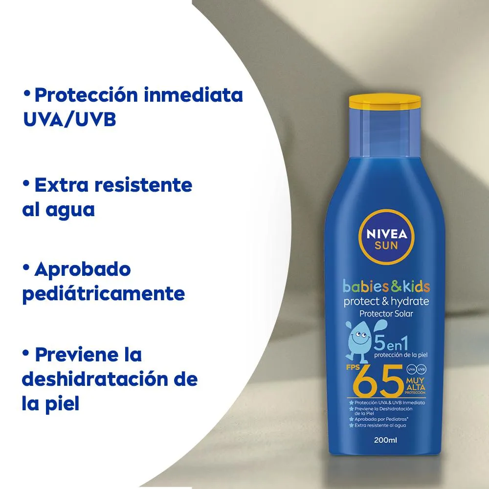 Nivea Protector Solar Protect & Hydrate Babies & Kids 5 en 1 FPS 65