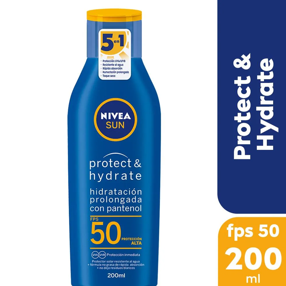 Nivea Protector solar NIVEA SUN Protect & Hydrate FPS 50 200 ml