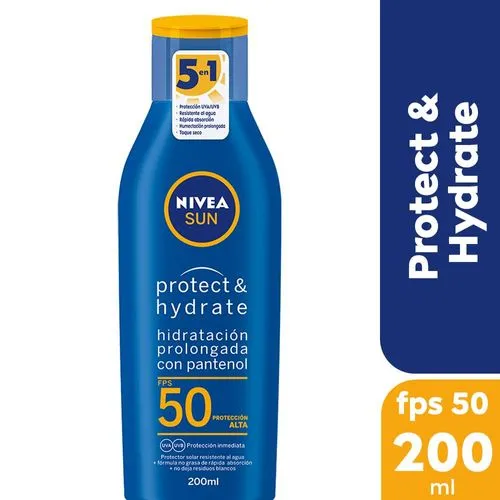 Nivea Protector solar NIVEA SUN Protect & Hydrate FPS 50 200 ml