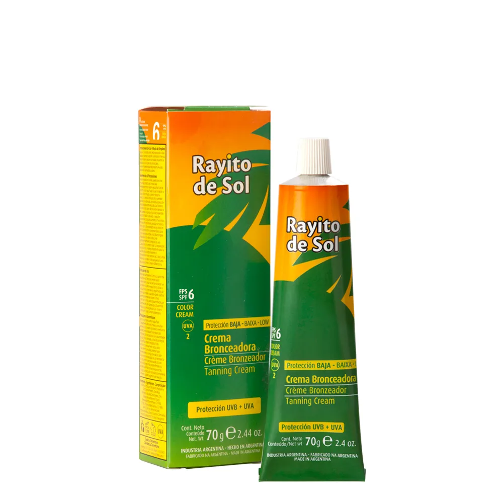 Rayito de Sol Crema Bronceadora FPS 6