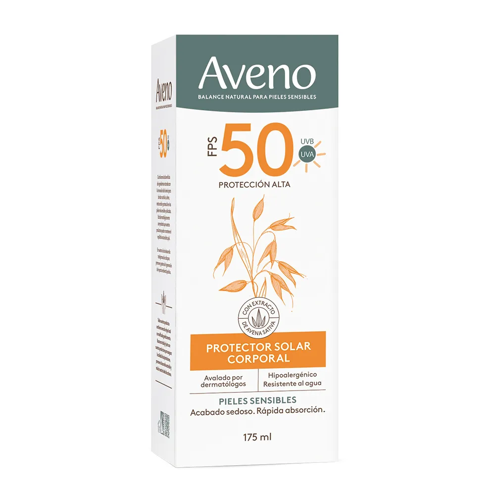Aveno Protector Solar Corporal Pieles Sensibles FPS 50