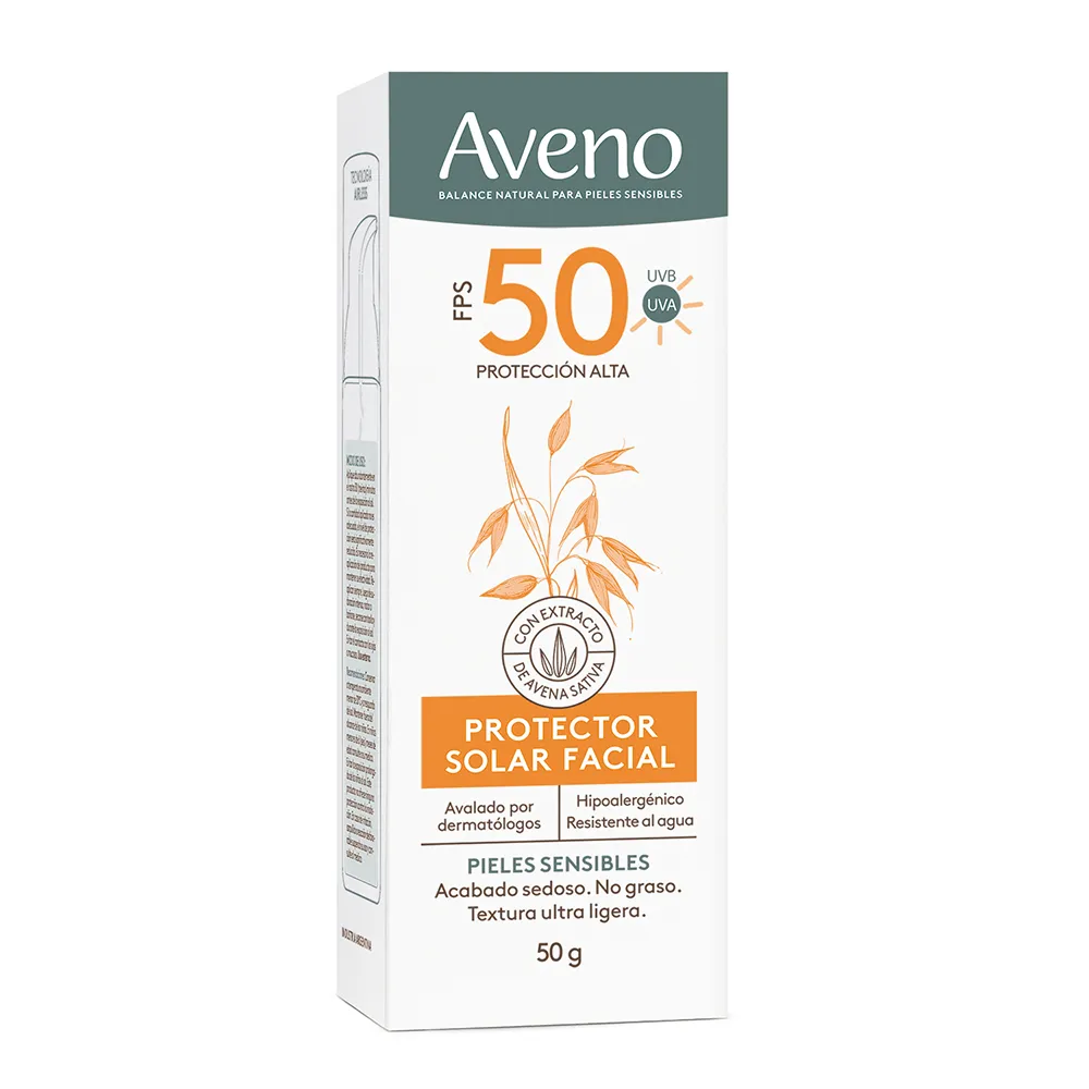 Aveno Protector Solar Facial Pieles Sensibles FPS 50