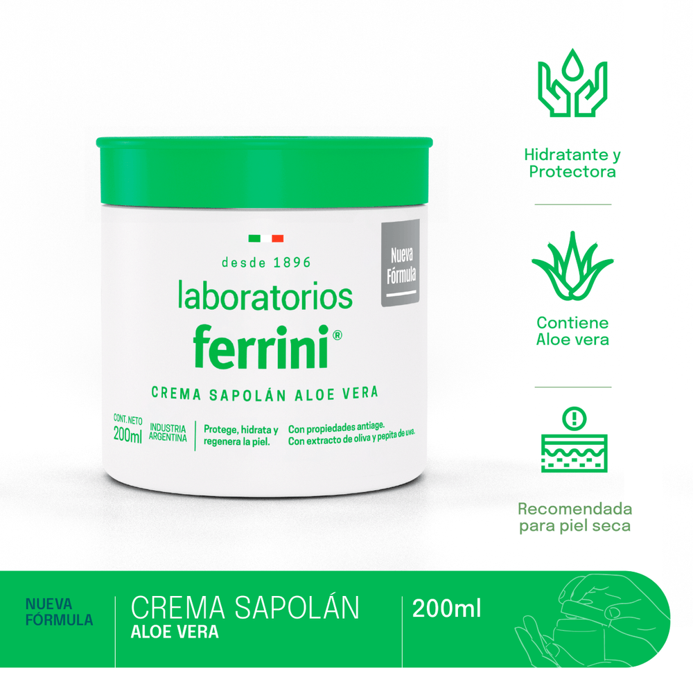 Laboratorios Ferrini Crema Sapolán Aloe Vera