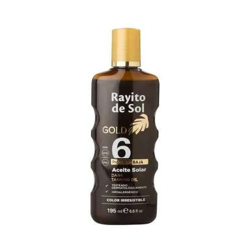 Rayito de Sol Aceite Solar Bronceador Gold FPS 6