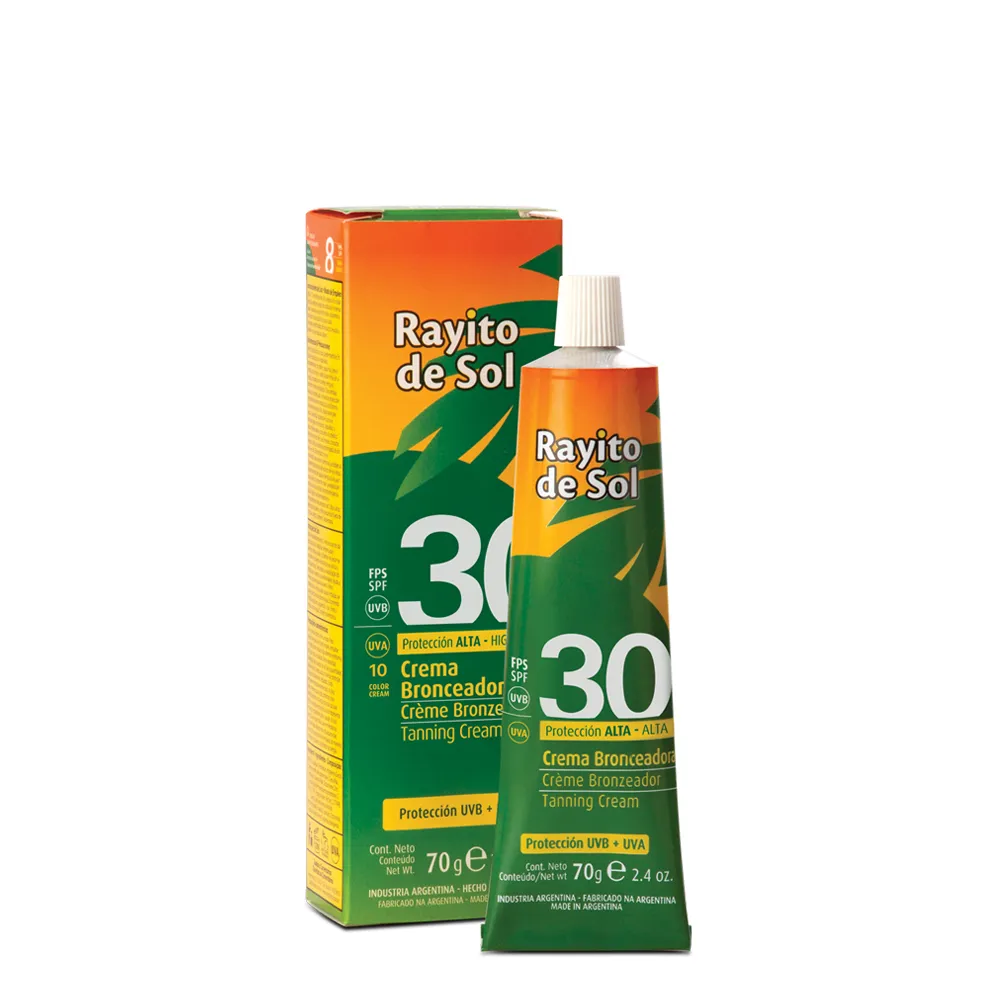 Rayito de Sol Crema Bronceadora FPS 30