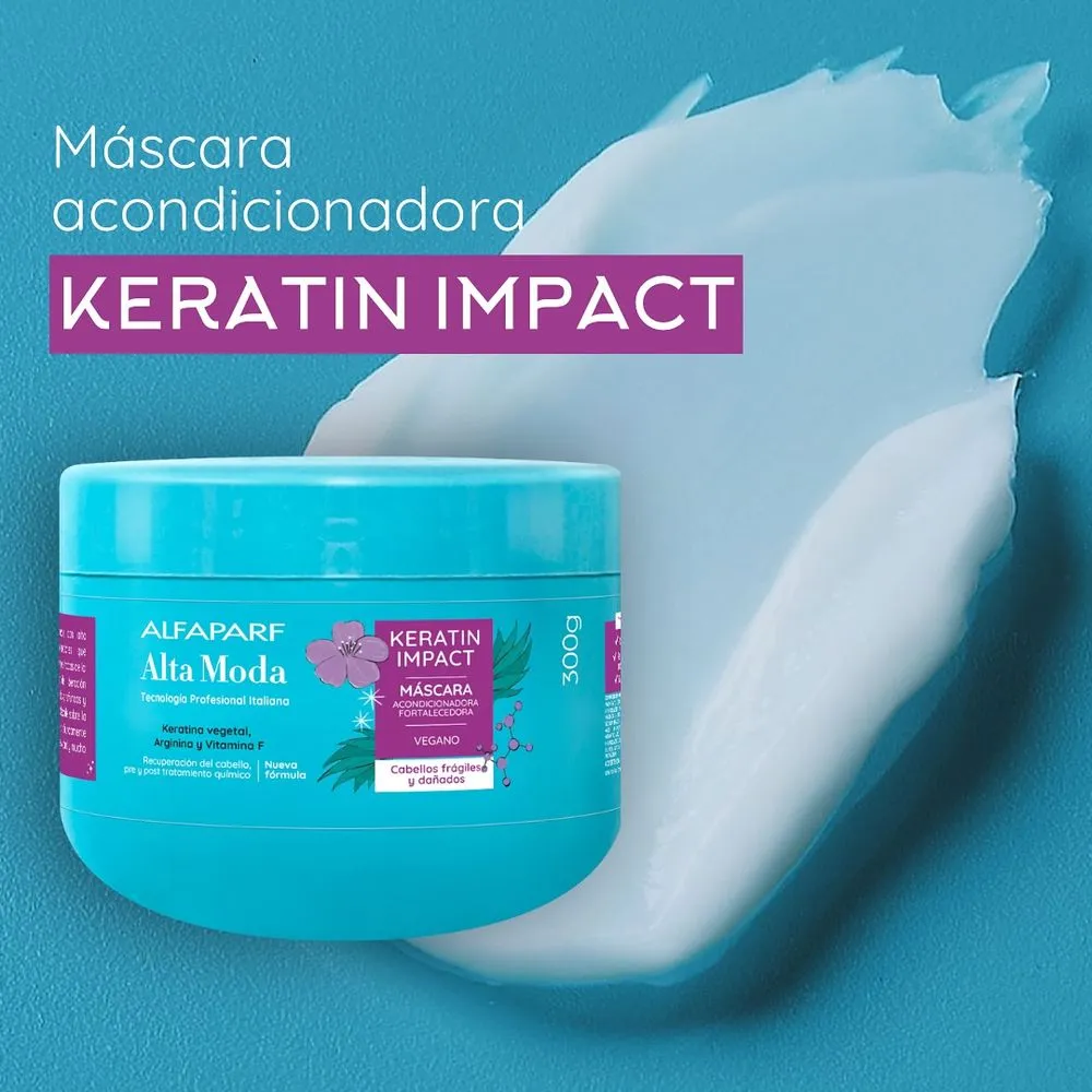 Alta Moda Máscara Acondicionadora Fortalecedora Keratin Impact