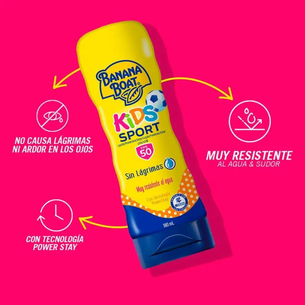 Banana Boat Protector Solar Kids Sport FPS 50