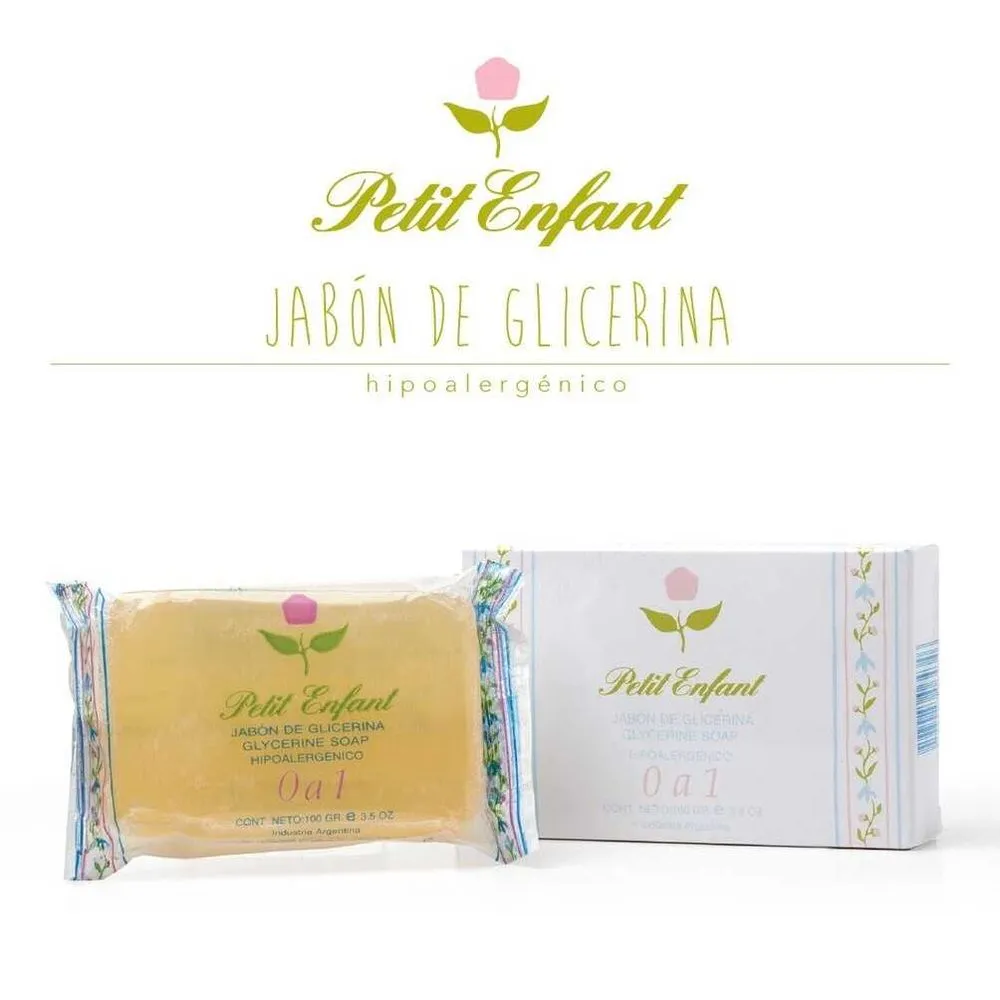 Petit Enfant Jabon De Glicerina Hipoalergénico 0 a 1