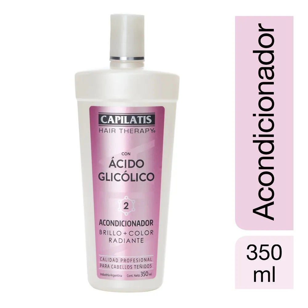 Capilatis Acondicionador Con Ácido Glicólico Brillo + Color Radiante