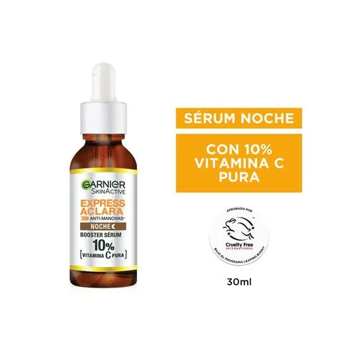Garnier Serum Noche Vitamina C 10% Vitamina C Pura Garnier