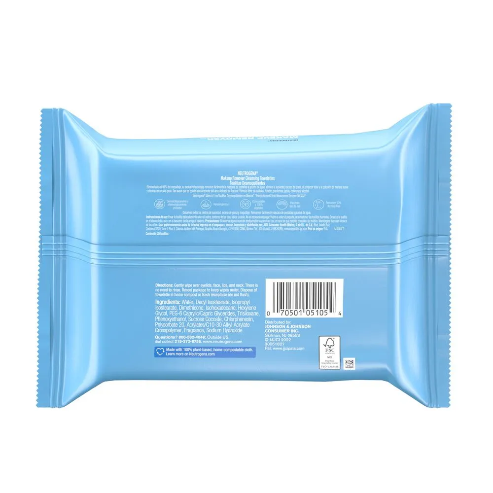 Neutrogena Toallitas Desmaquillantes Para Piel Sensible