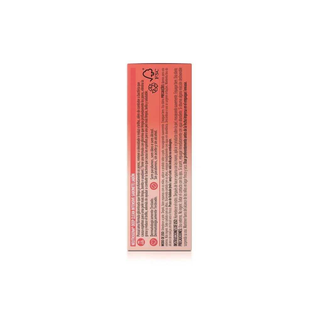 Neutrogena Jabón Facial Deep Clean Intensive Para Piel Mixta a Grasa