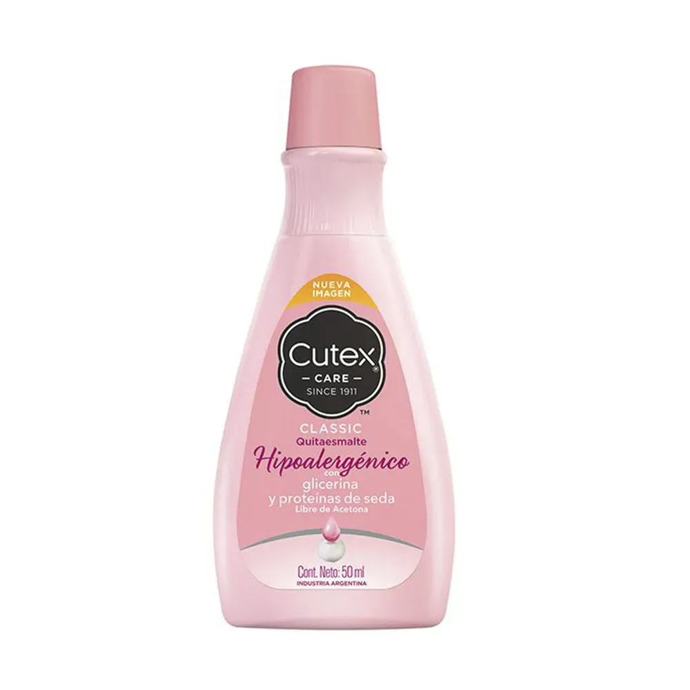 Cutex Quitaesmalte Hipoalergénico Para Uñas y Pieles Sensibles