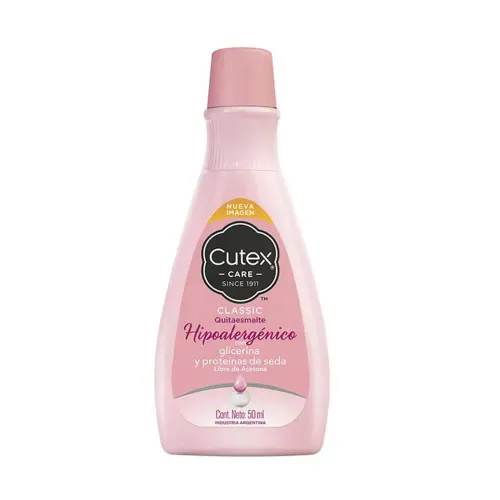 Cutex Quitaesmalte Hipoalergénico Para Uñas y Pieles Sensibles