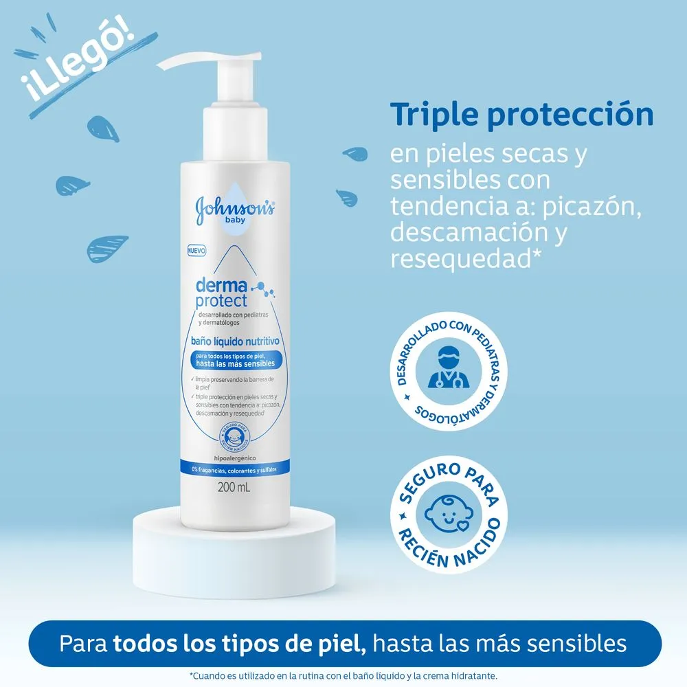 Johnson's Baby Baño Líquido Nutritivo Derma Protect