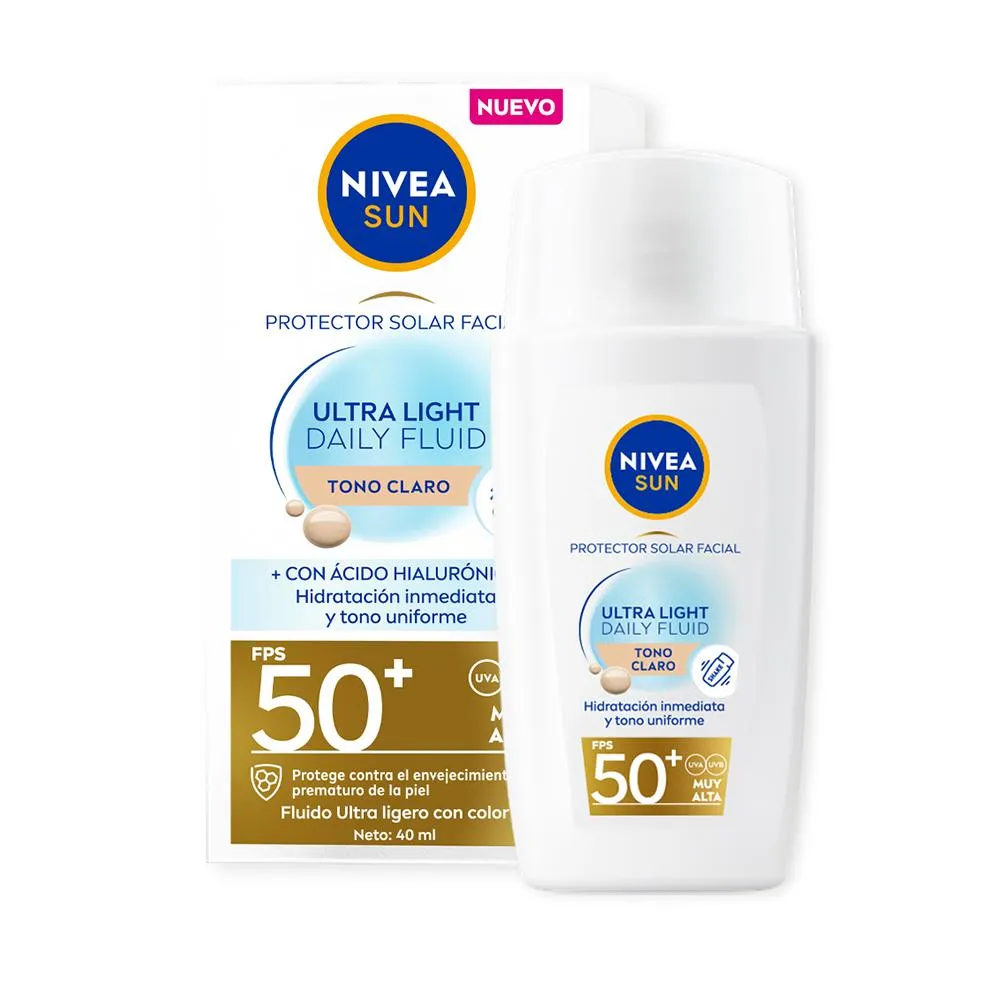 Nivea Protector Solar Facial Daily Fluid FPS 50 Tono Claro
