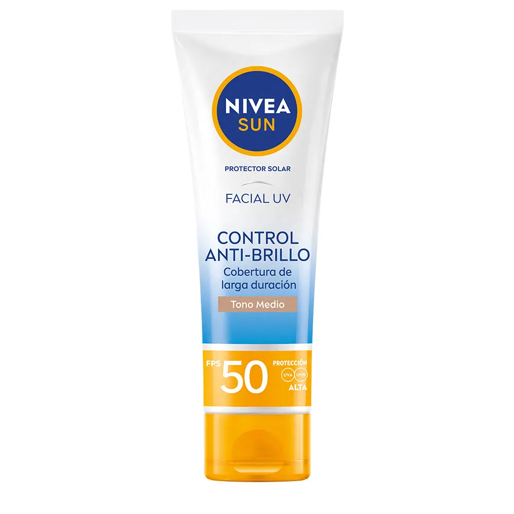 Nivea Protector Solar Facial Control Anti-Brillo Tono Medio FPS 50