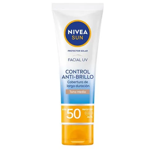 Nivea Protector Solar Facial Control Anti-Brillo Tono Medio FPS 50
