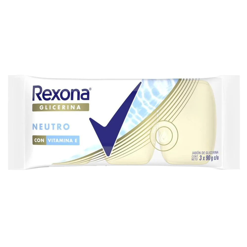 Rexona Jabón de glicerina Neutro En Barra Multipack