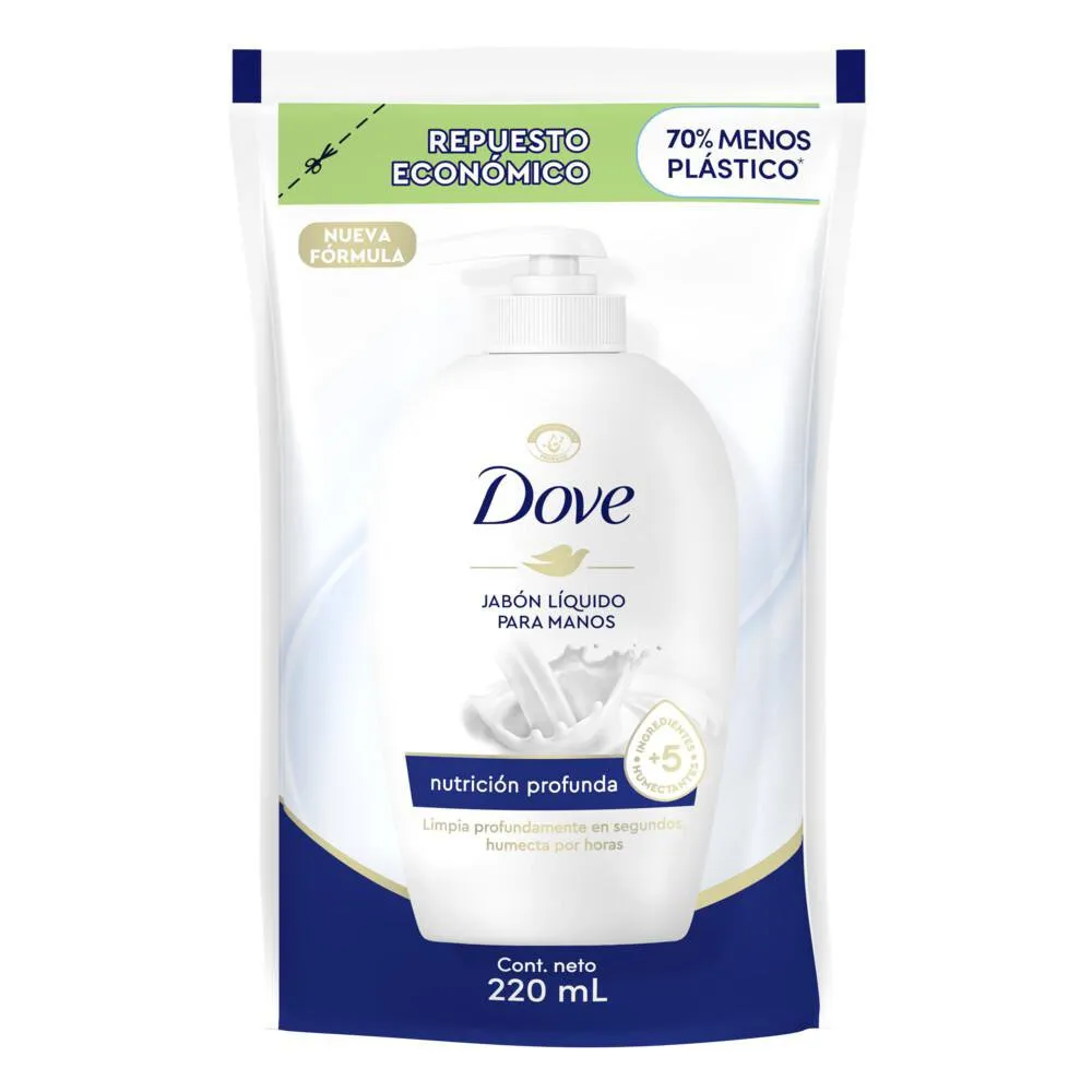 Dove Jabón Líquido Para Manos Nutrición Profunda Recarga