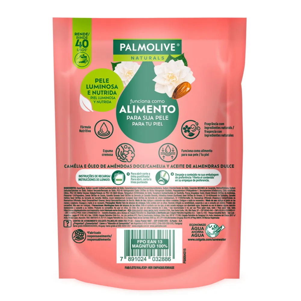 Palmolive Jabón Líquido Camelia Nutrición