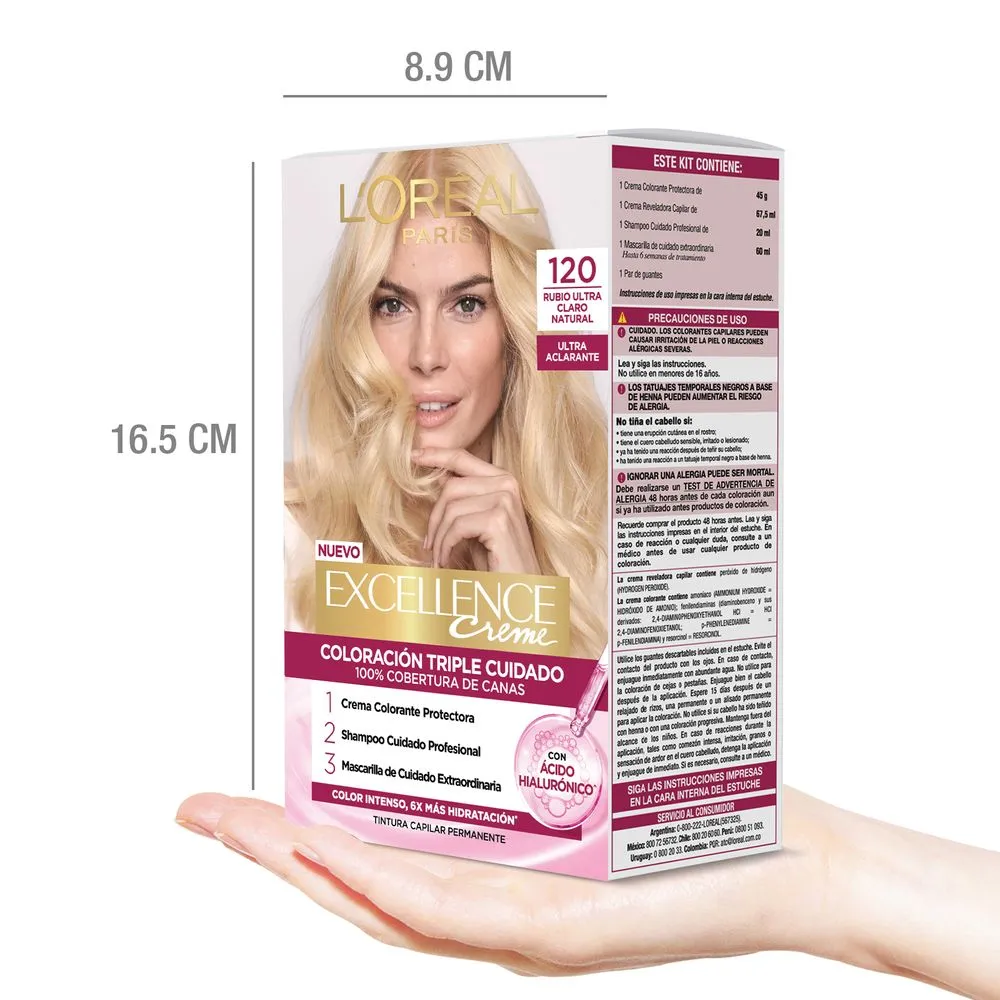 L'Oréal París Kit Tintura Excellence Creme Ultra Aclarante