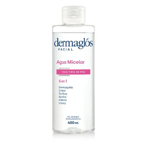 Dermaglós Agua Micelar Limpieza Facial 6 en 1 Para Todo Tipo De Piel