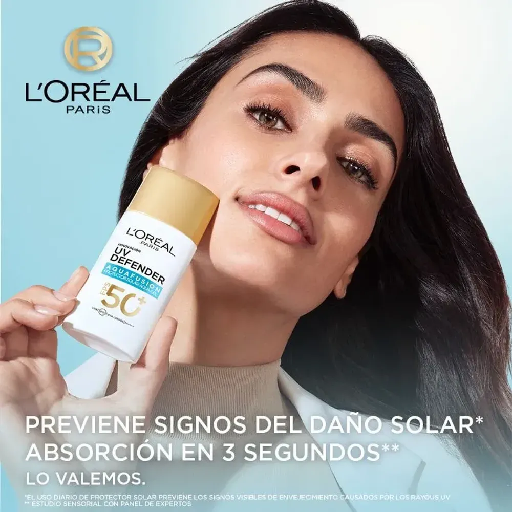L'Oréal París Protector Solar L'Oreal Paris UV Defender AquaFusion FPS50+