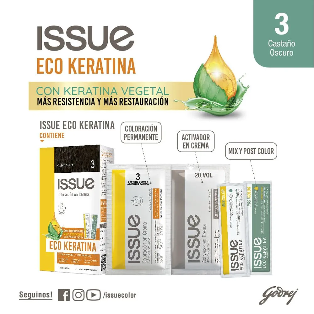 Issue Kit Coloración Permanente Eco Keratina